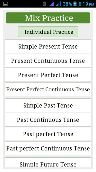English Tenses with SEP