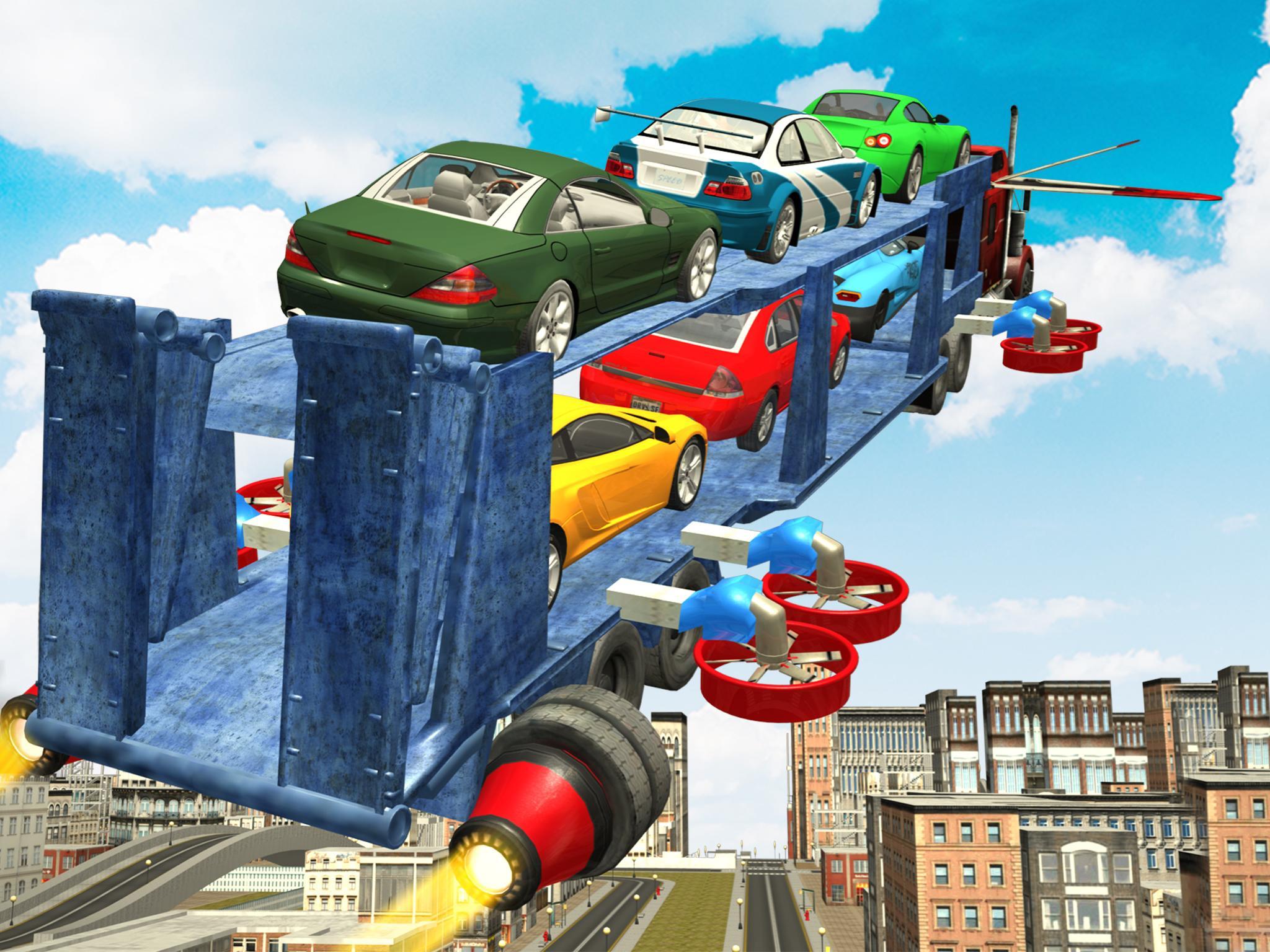 Flying Car Transport Truck 3D