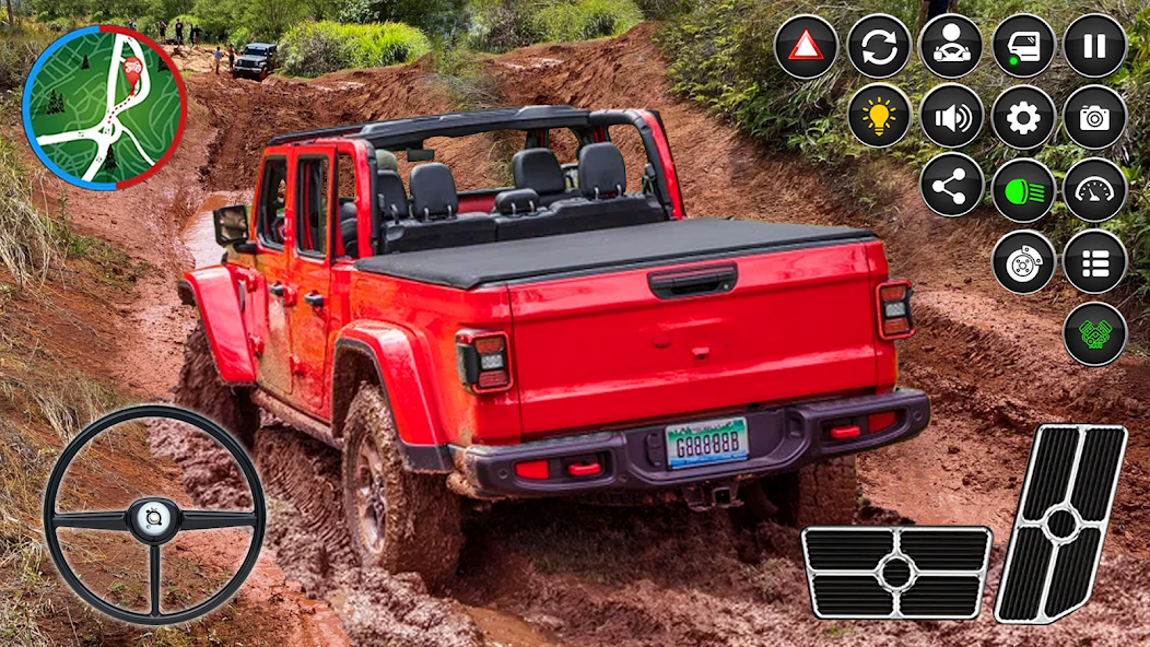 Uphill GMC Pickup Truck Drive