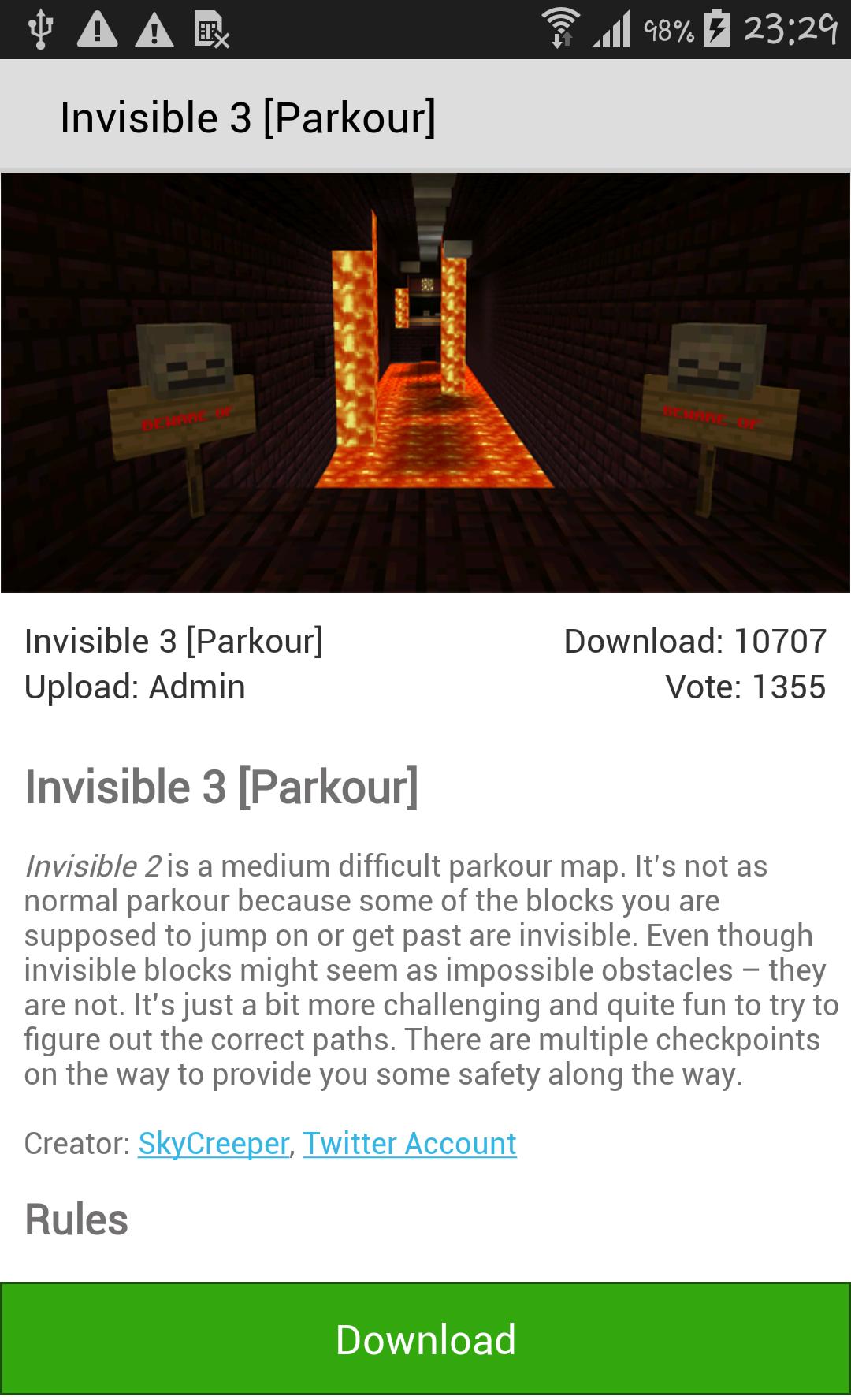 Maps of Minecraft PE