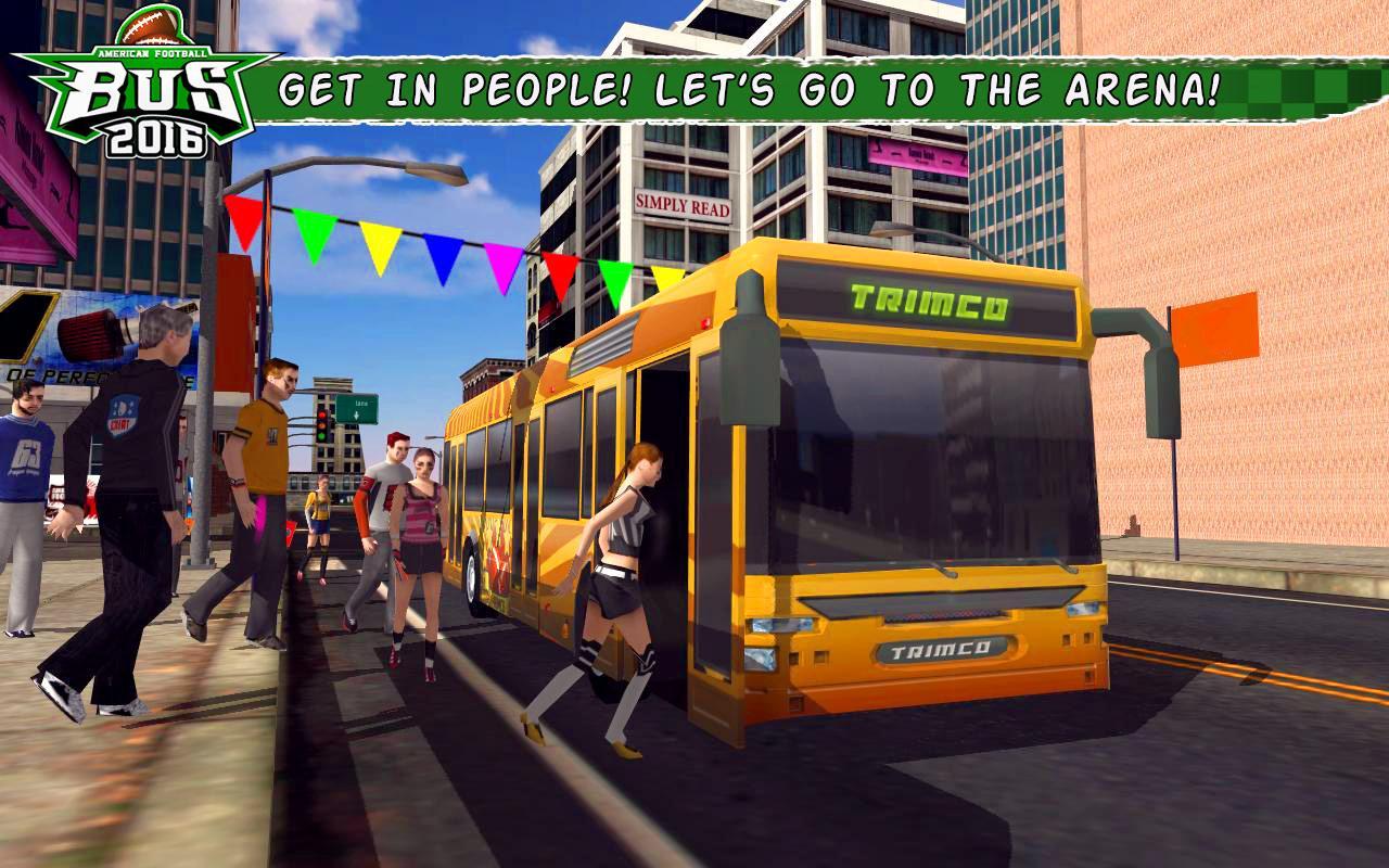 American Football Bus