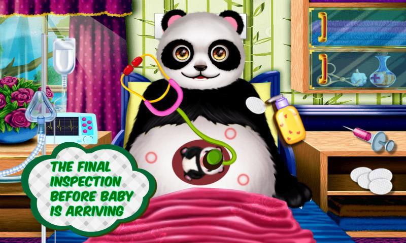 Panda Mommy's Newborn Baby