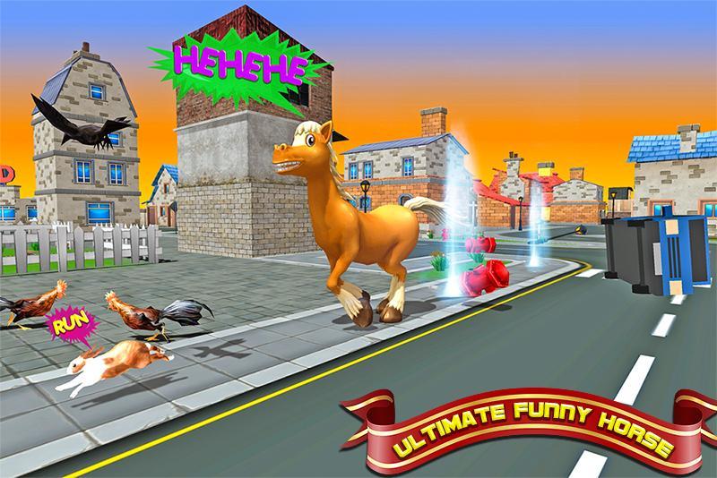 Cartoon Fun Horse Sim