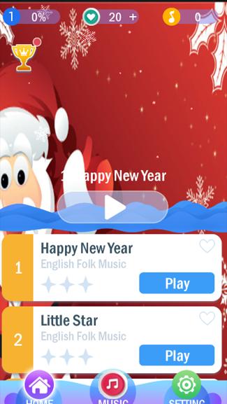 Santa Piano Chrismas