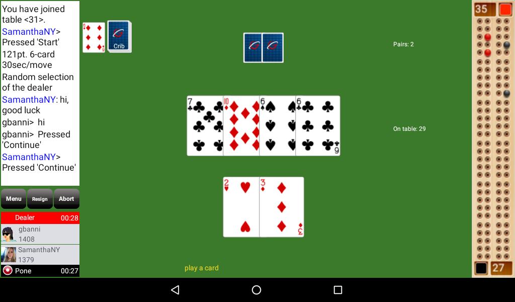 Cribbage Club Online