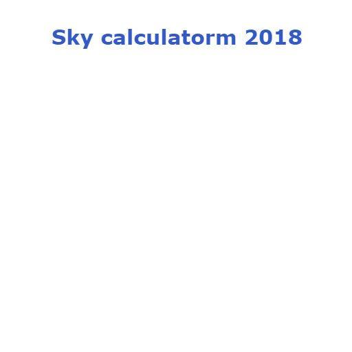 Sky calculator 2018