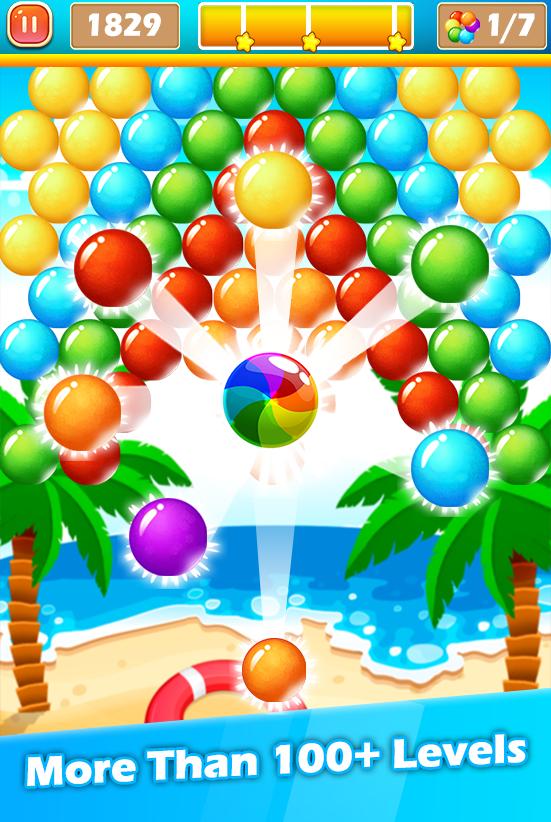 Bubble shooter fruit juice