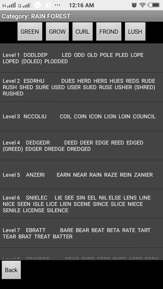 Gametipster Answer for Wordscapes