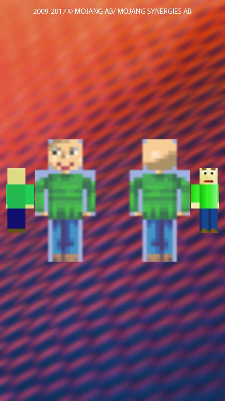Baldi skins for MCPE