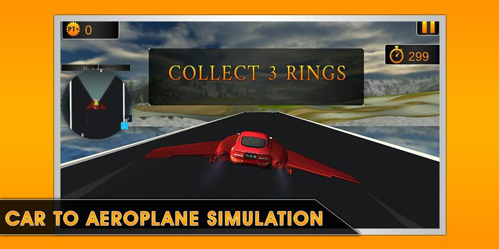 Flying Car Air Racing Stunt 3D