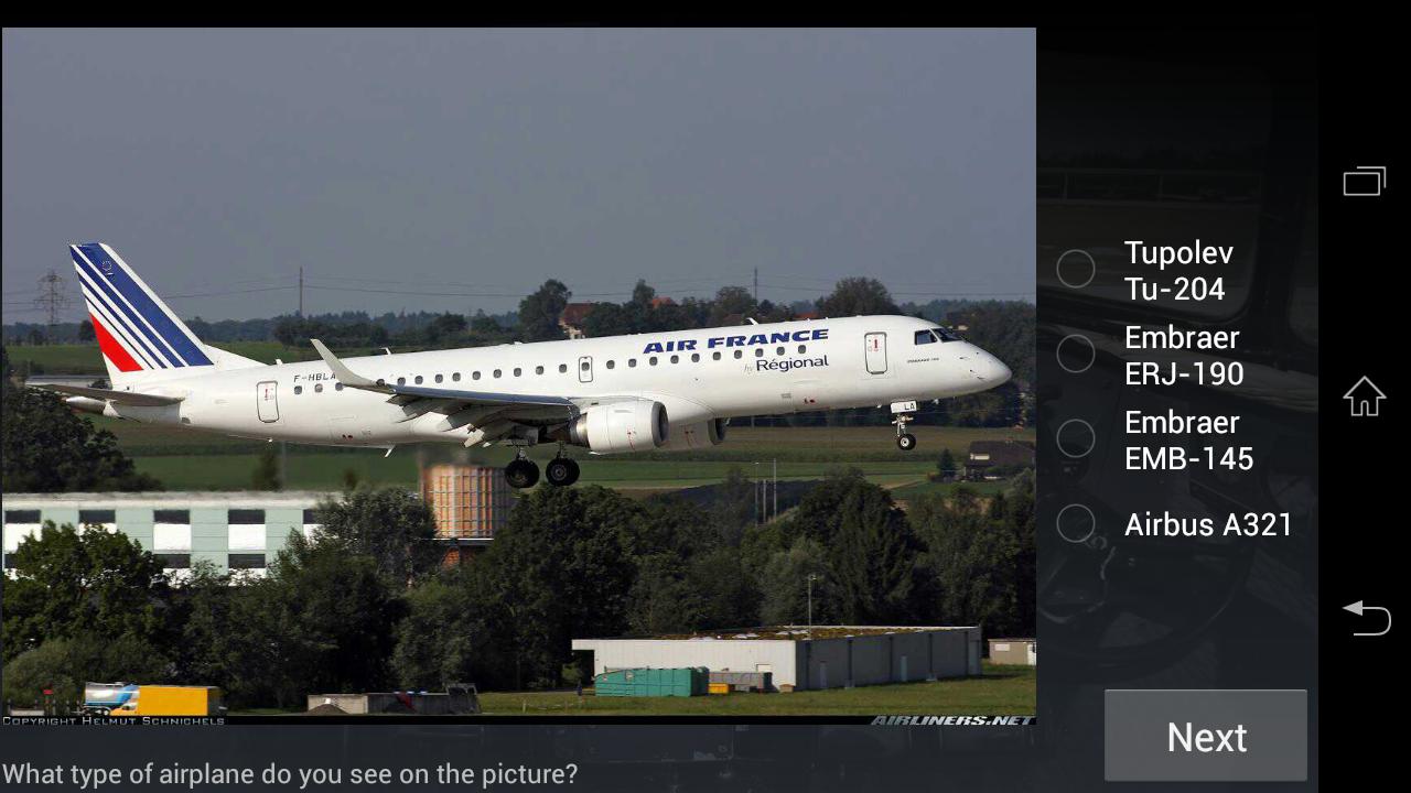 Guess The Plane. Quiz game
