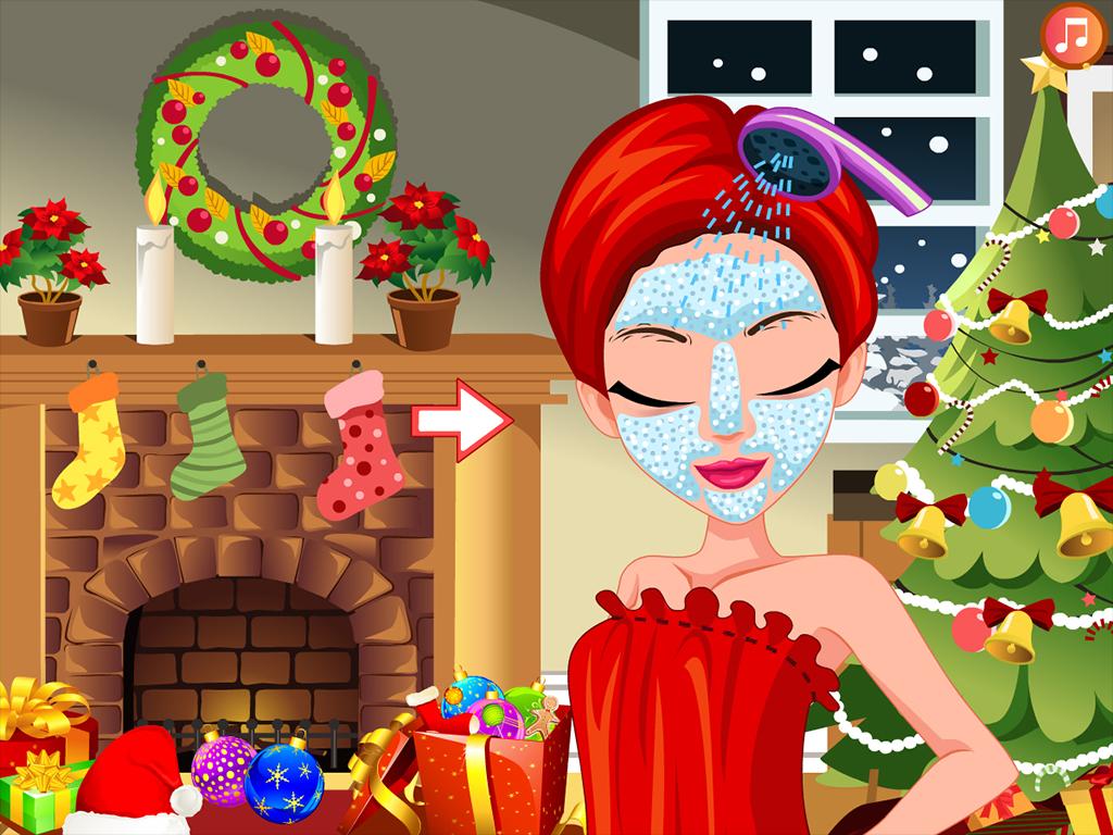 Makeover facial miss santa