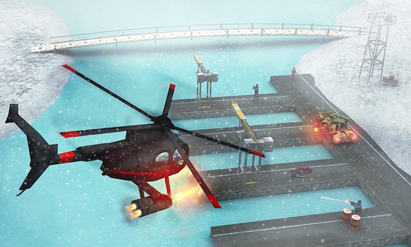 Modern Copter Warship Battle