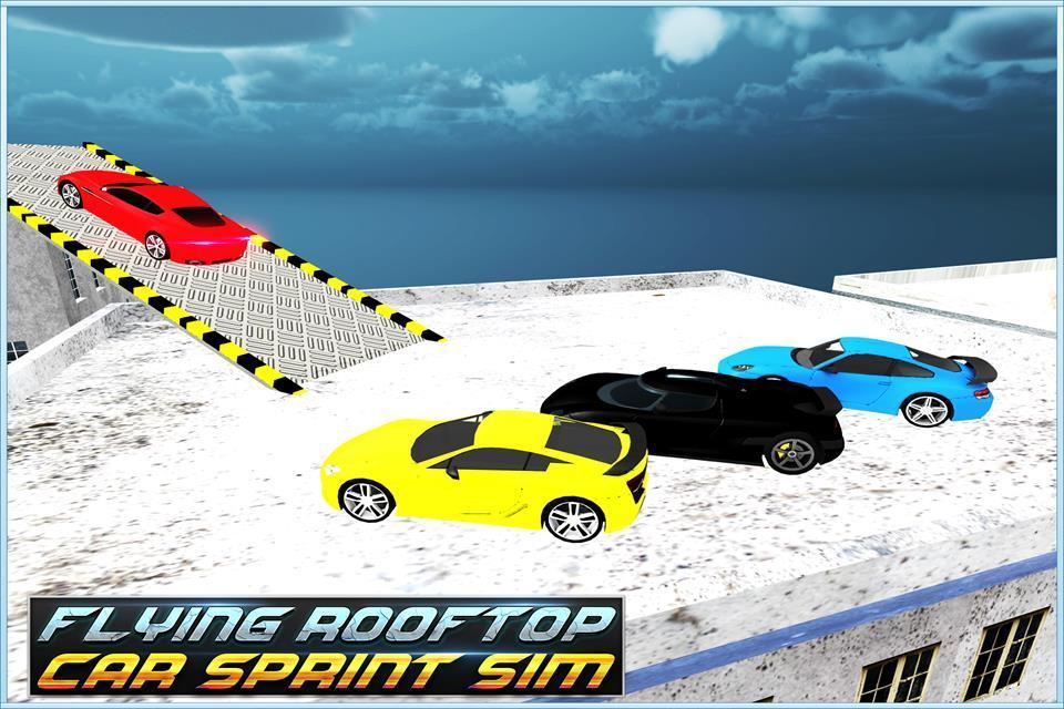 Flying Rooftop Car Sprint Sim