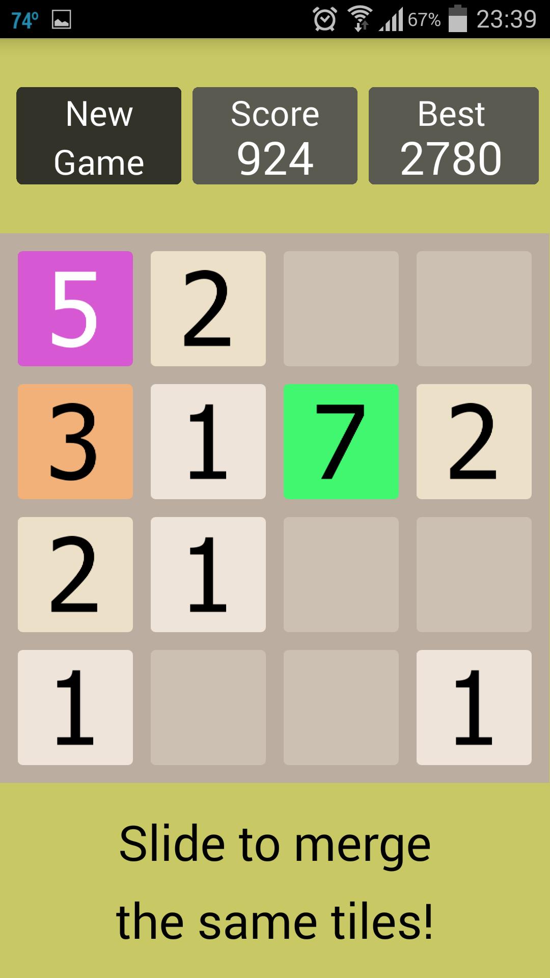 11 - version of 2048 game