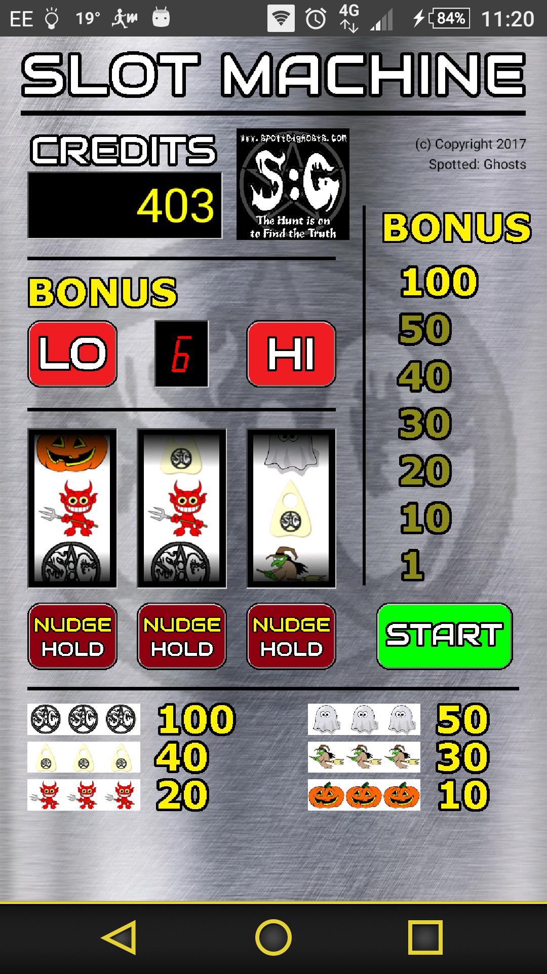 Spotted Ghosts Slot Machine