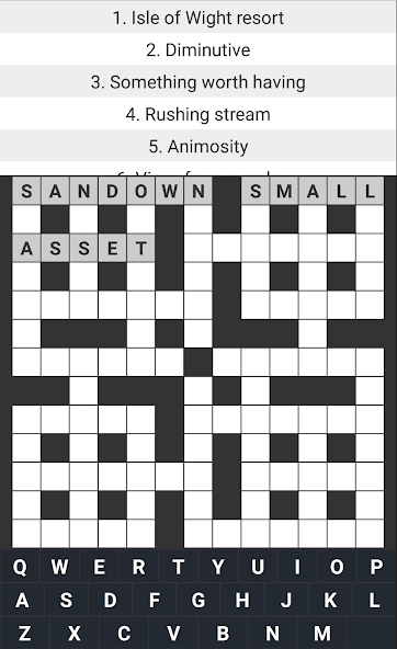 Crossword brain Game puzzle