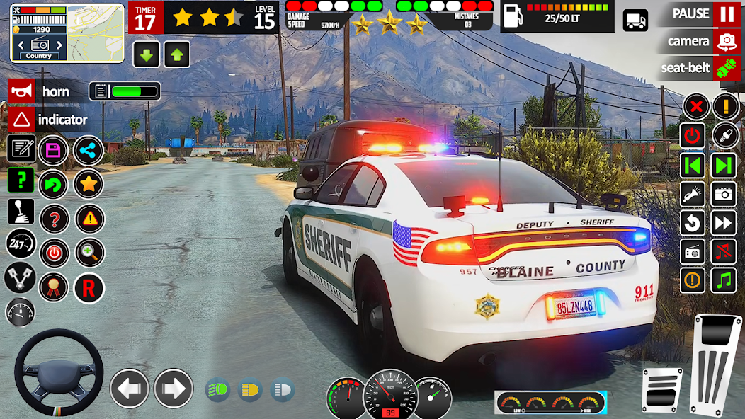 Drive Police Parking Car Games