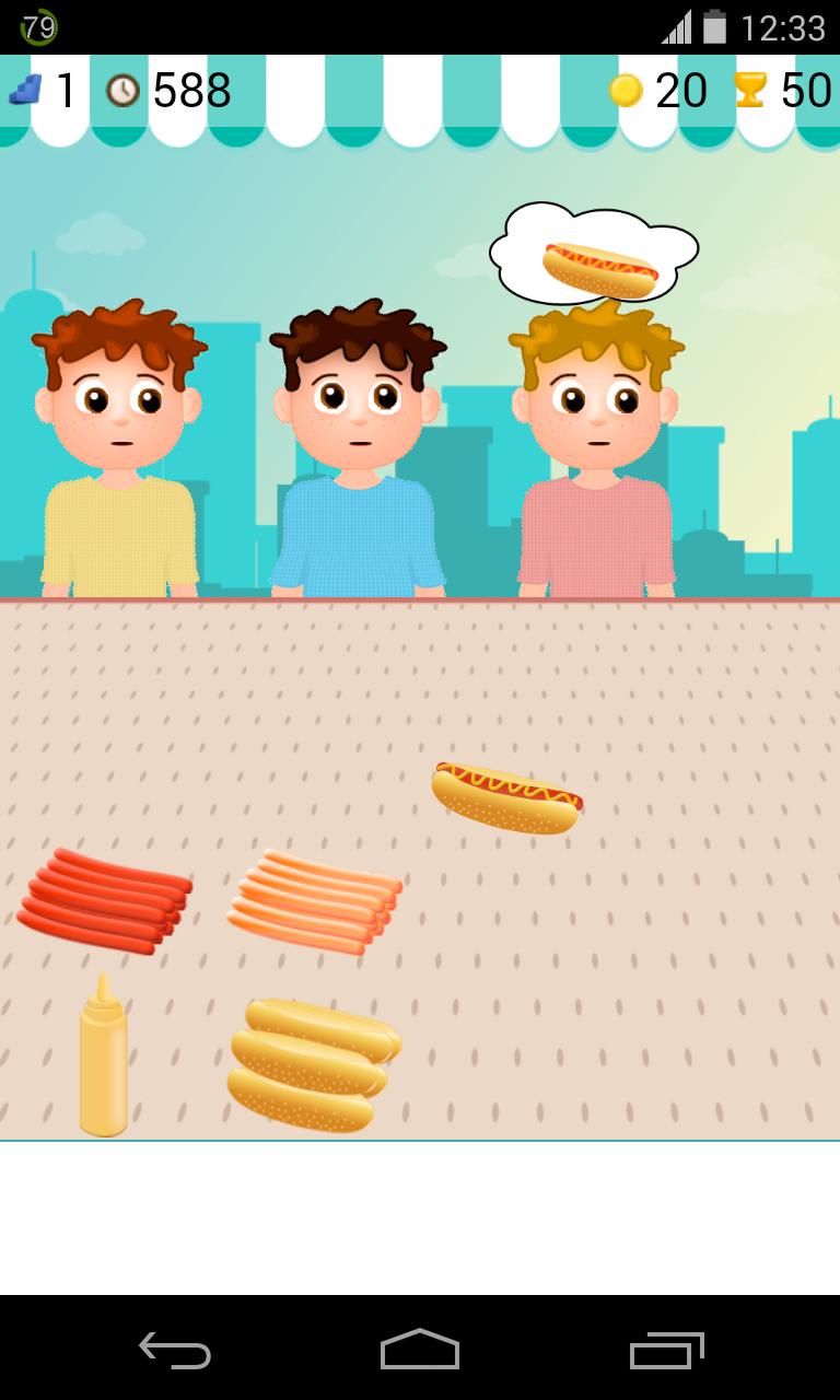 sell hot dogs game