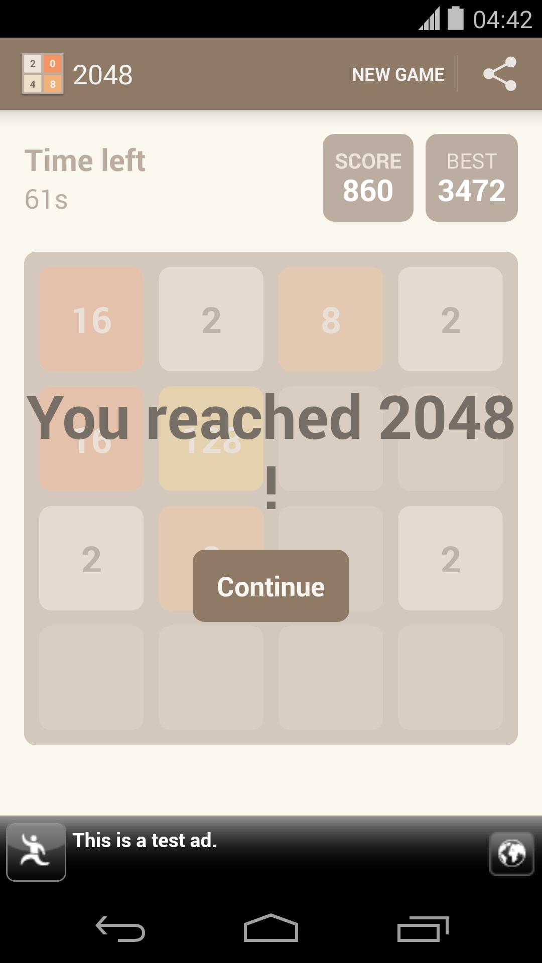Speed 2048 for Android