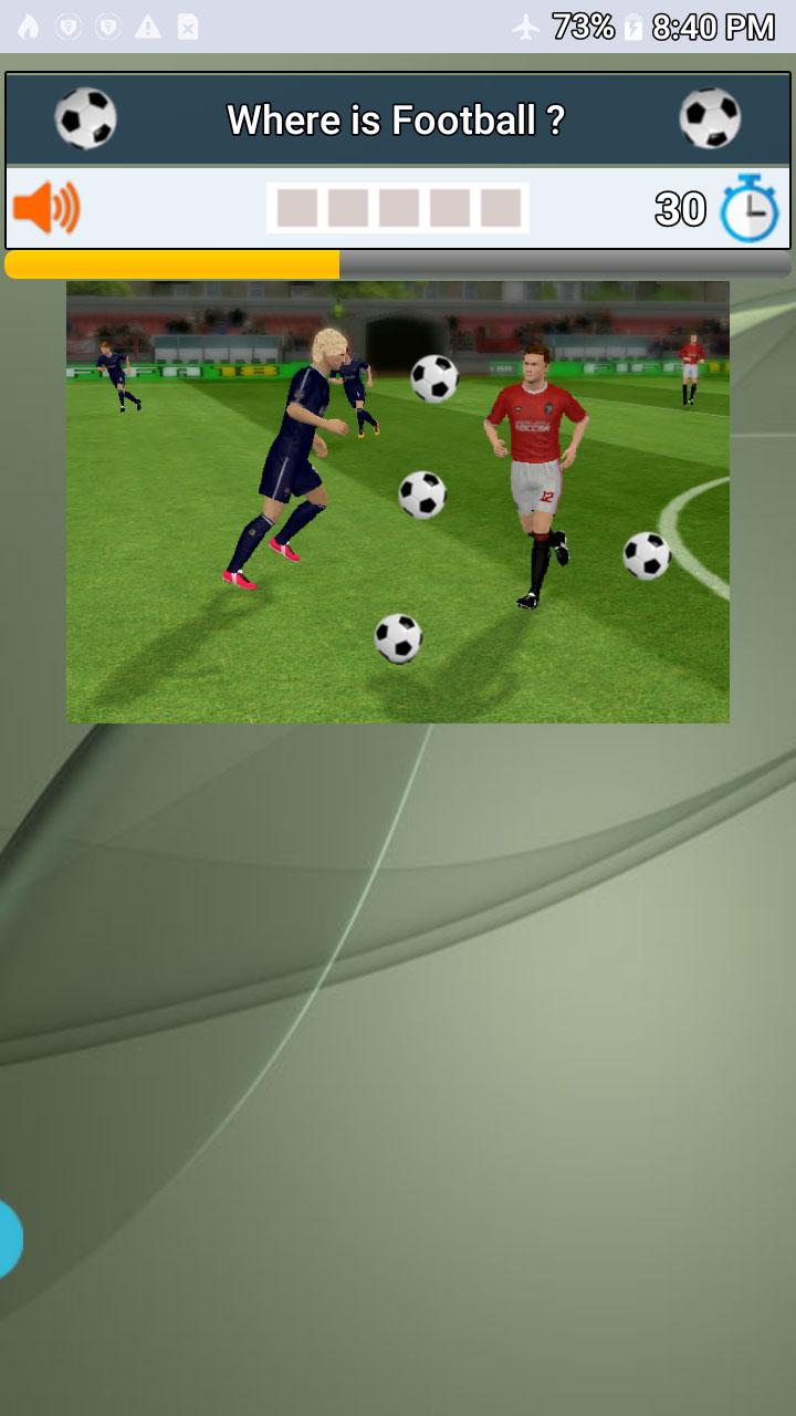 Where is the  football