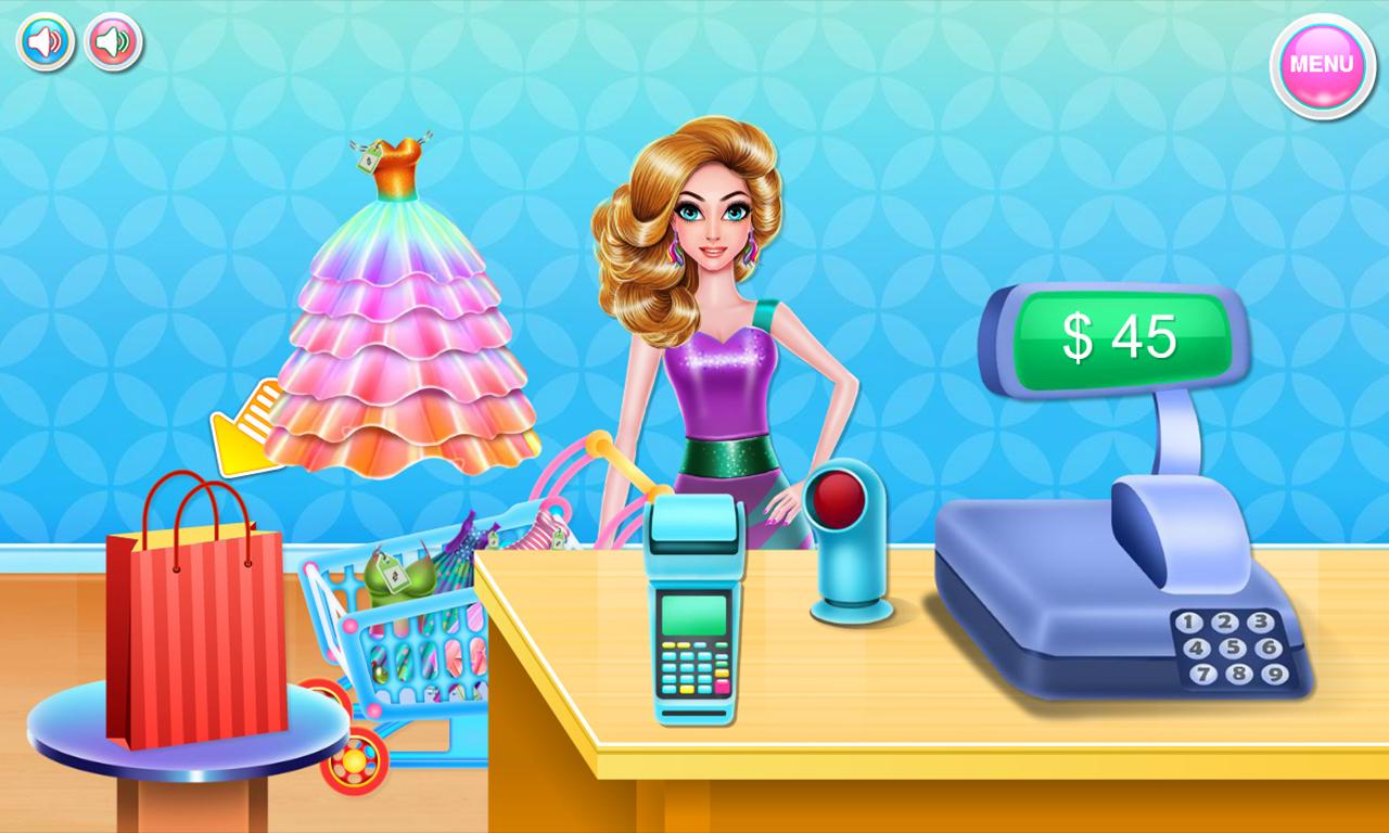 Shopping mall & dress up game