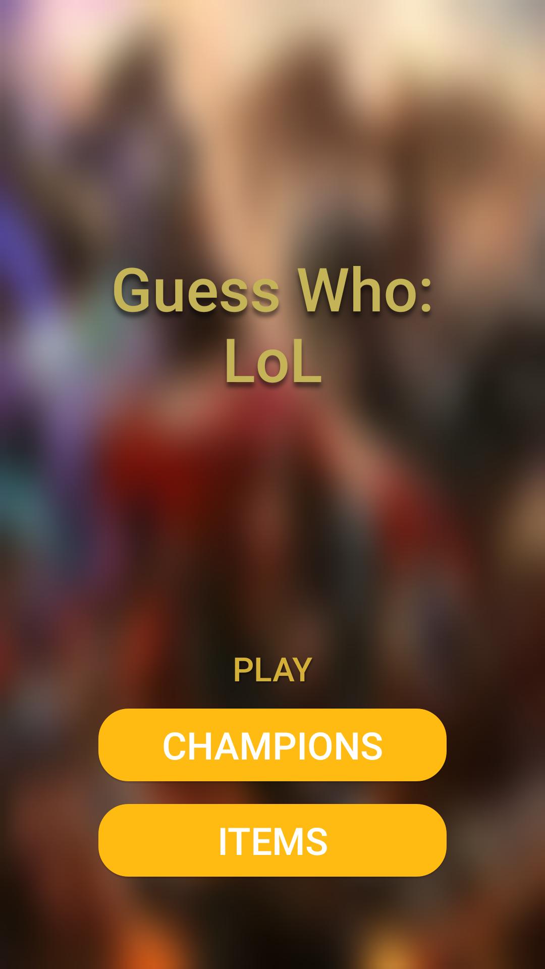 Guess Who: LoL